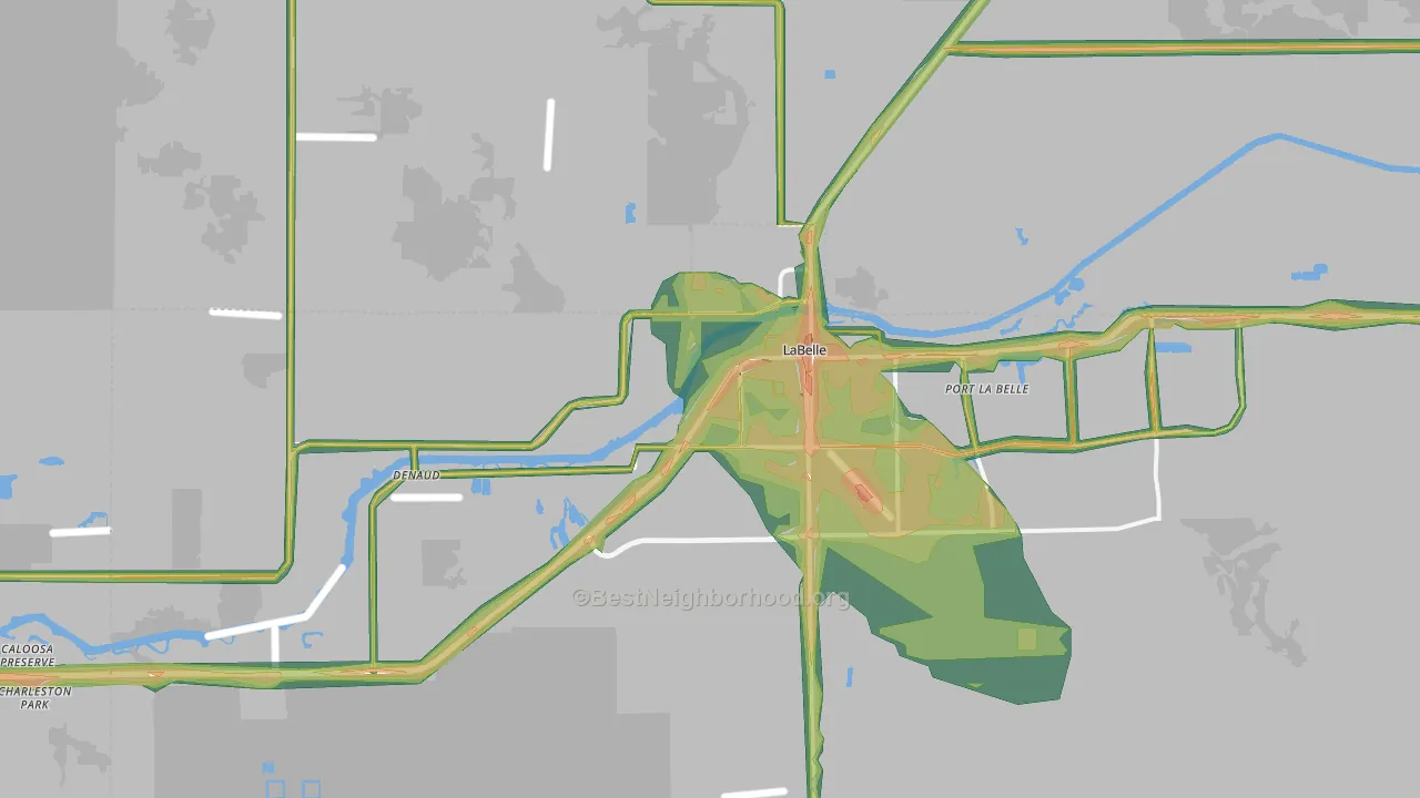Labelle, FL Map of Noise Levels in Labelle