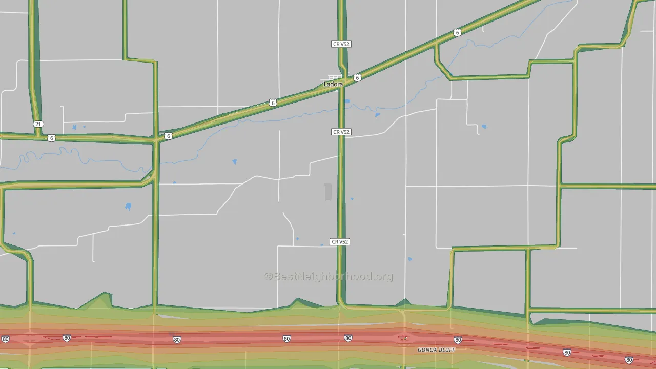 Ladora, IA Map of Noise Levels in Ladora