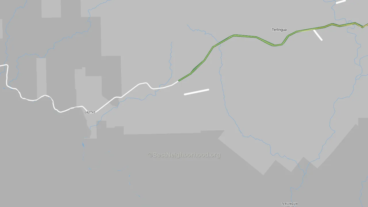 Lajitas, TX Map of Noise Levels in Lajitas