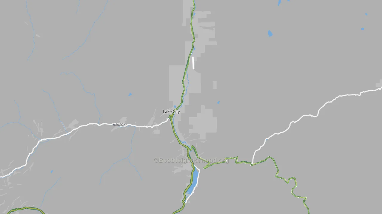 Lake City, CO Map of Noise Levels in Lake City