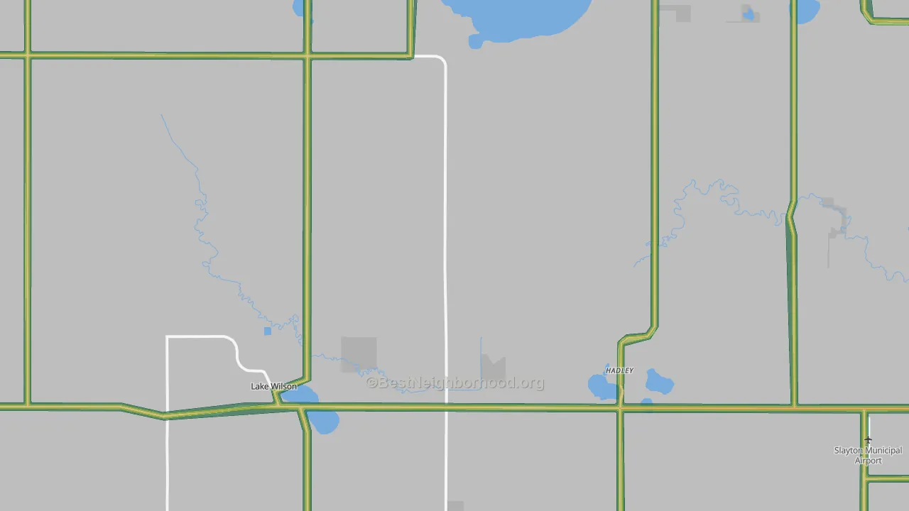 Lake Wilson, MN Map of Noise Levels in Lake Wilson