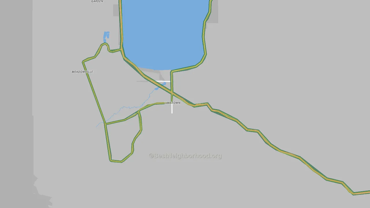 Laketown, UT Map of Noise Levels in Laketown