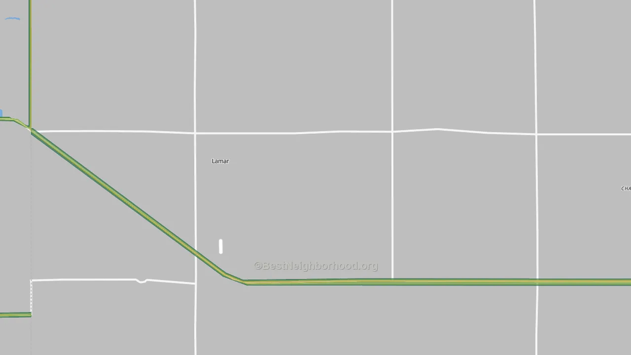 Lamar, NE Map of Noise Levels in Lamar