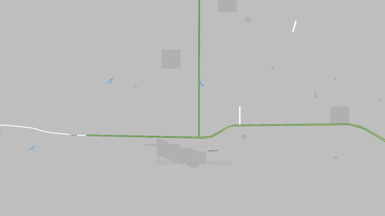 Lambert, MT Map of Noise Levels in Lambert