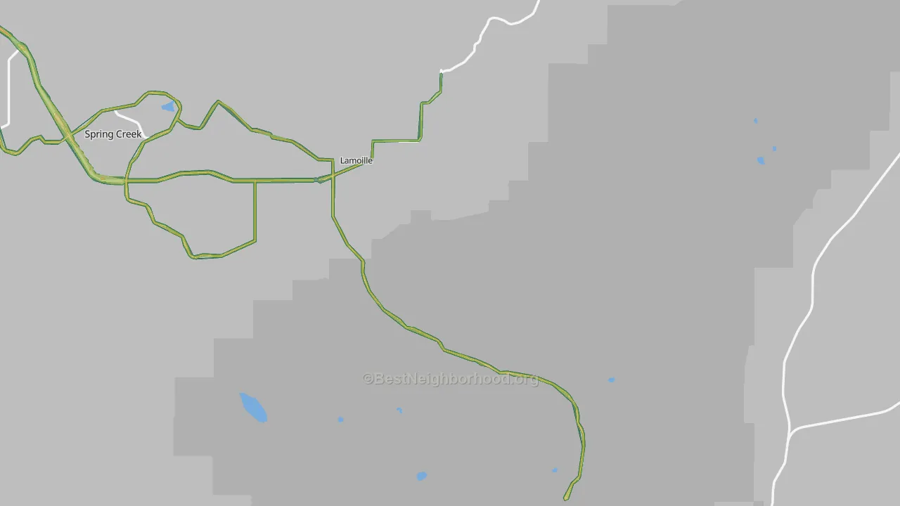 Lamoille, NV Map of Noise Levels in Lamoille