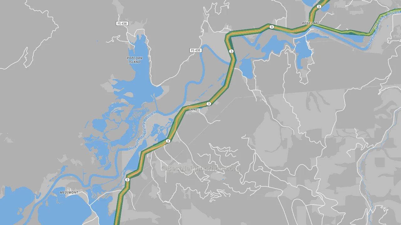 Lane, ID Map of Noise Levels in Lane