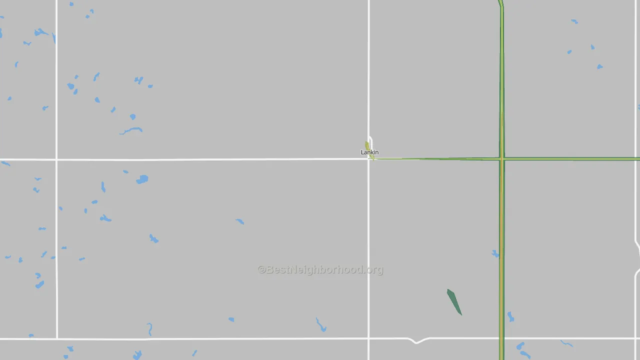 Lankin, ND Map of Noise Levels in Lankin
