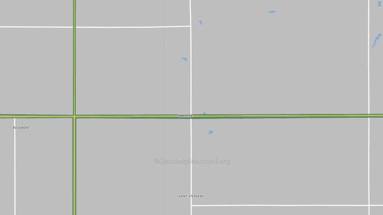 Lawrence, NE Map of Noise Levels in Lawrence