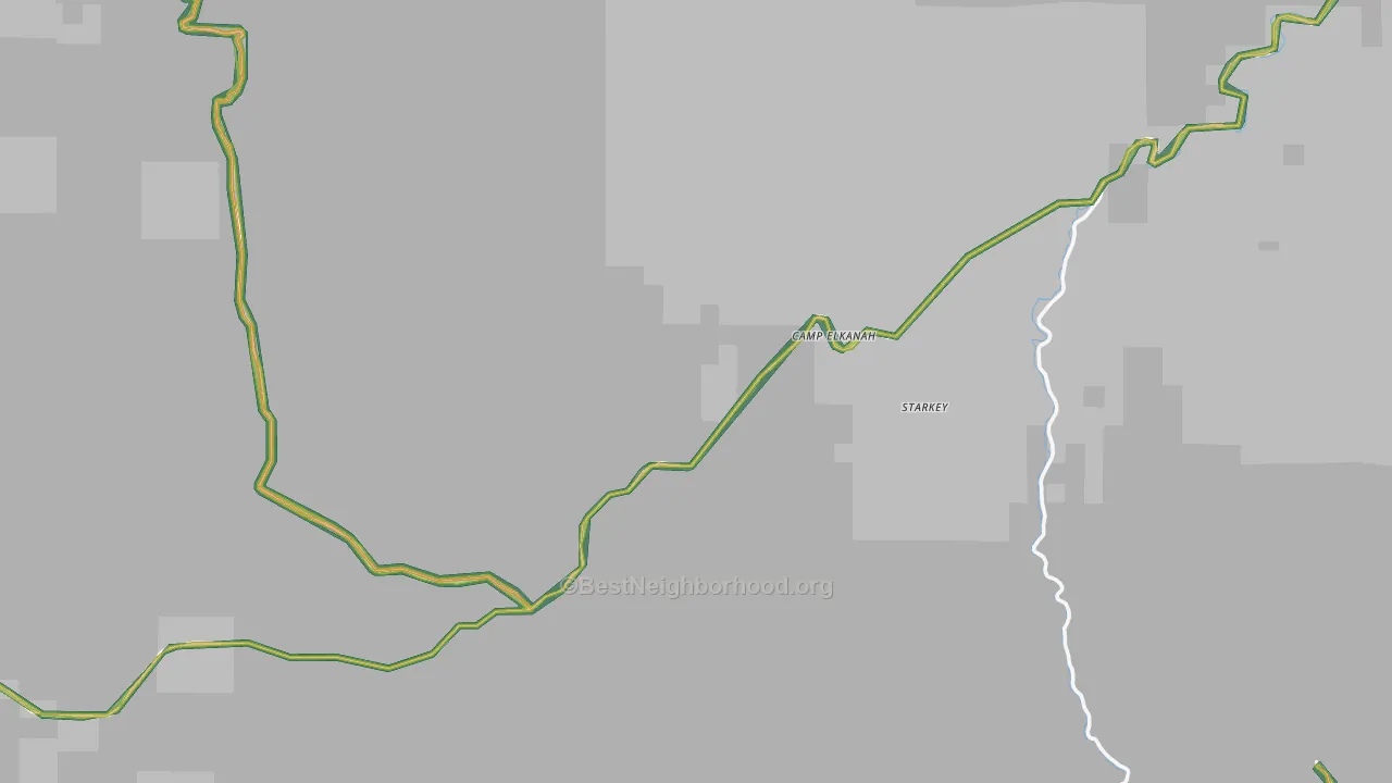 Lehman Hot Springs, OR Map of Noise Levels in Lehman Hot Springs