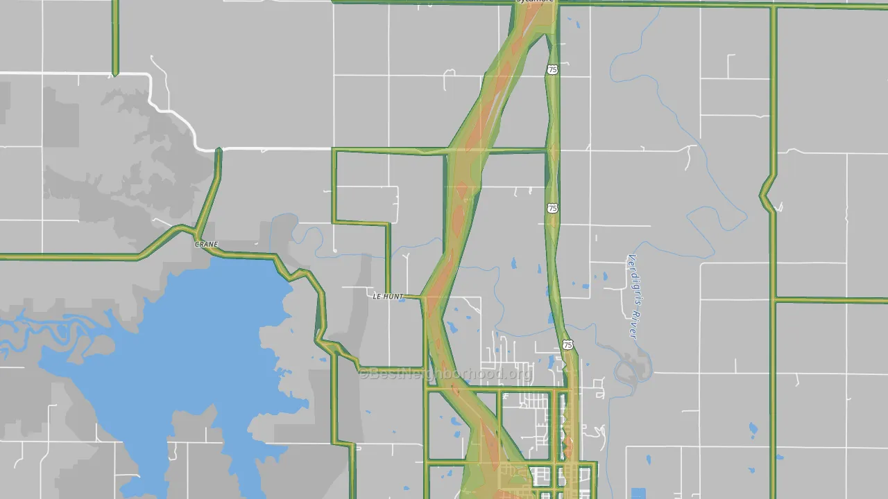 Lehunt, KS Map of Noise Levels in Lehunt