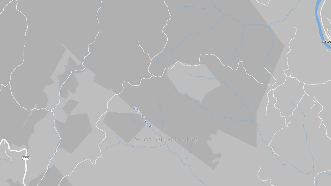 Leighton, KY Map of Noise Levels in Leighton