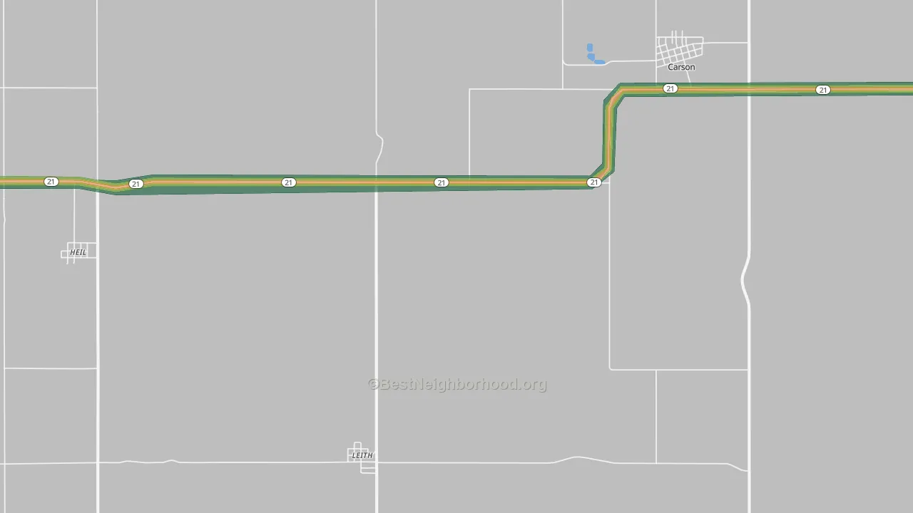 Leith, ND Map of Noise Levels in Leith