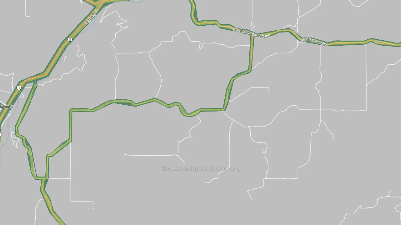 Leland, ID Map of Noise Levels in Leland