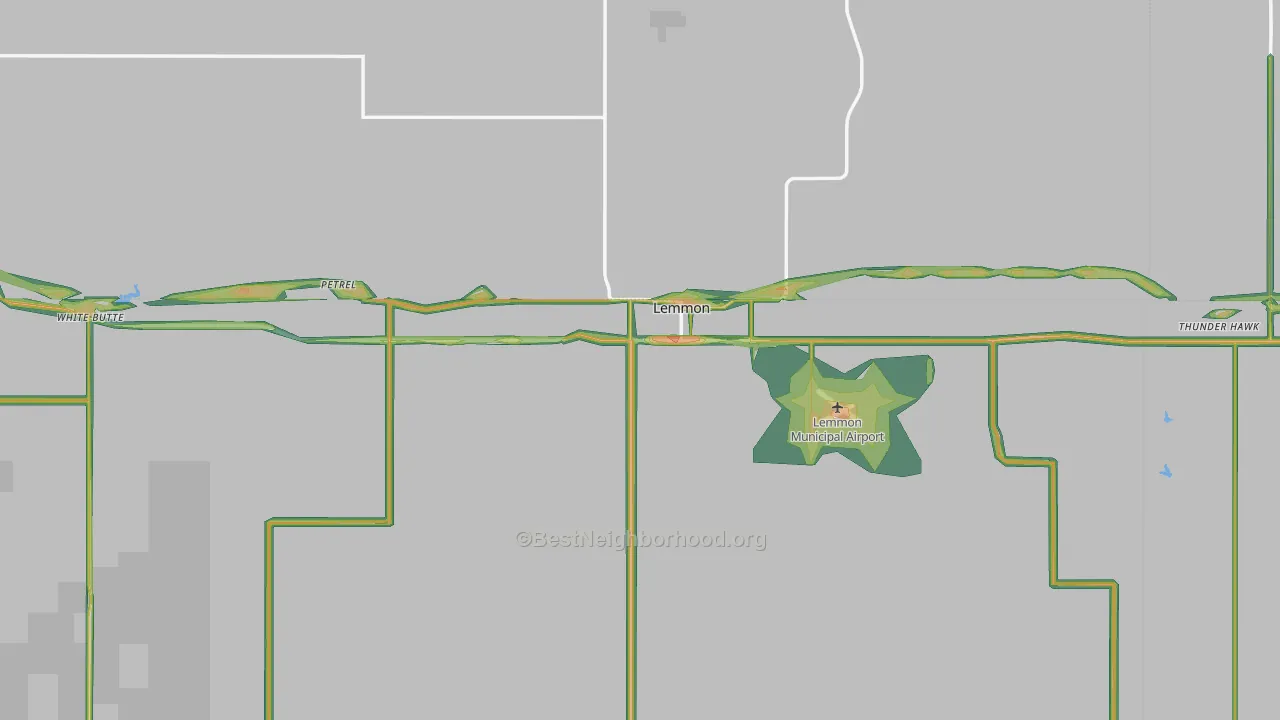 Lemmon, SD Map of Noise Levels in Lemmon