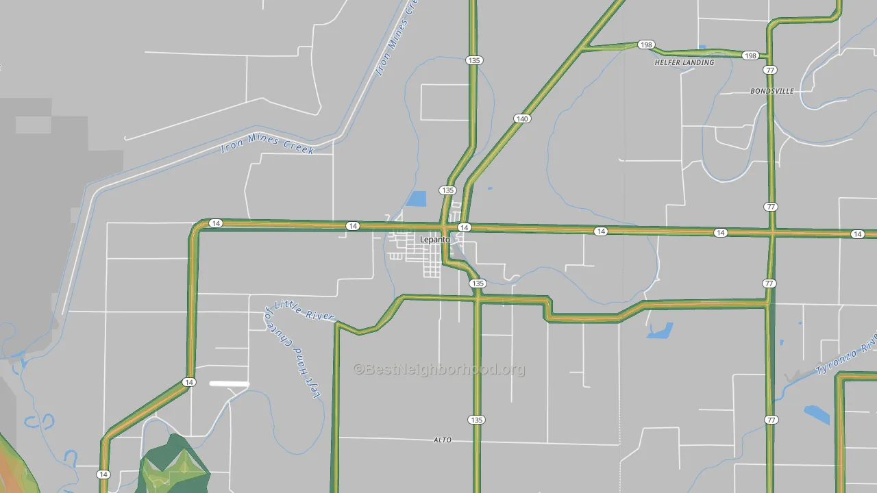 Lepanto, AR Map of Noise Levels in Lepanto