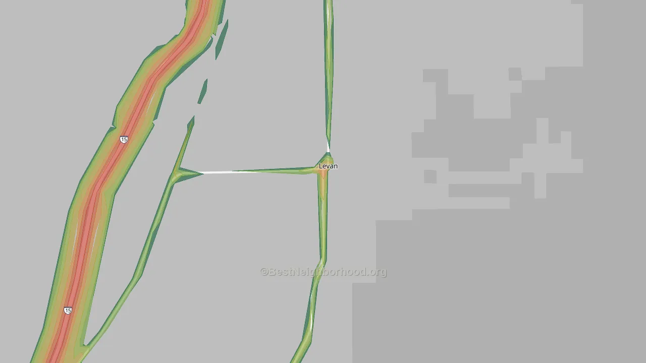 Levan, UT Map of Noise Levels in Levan