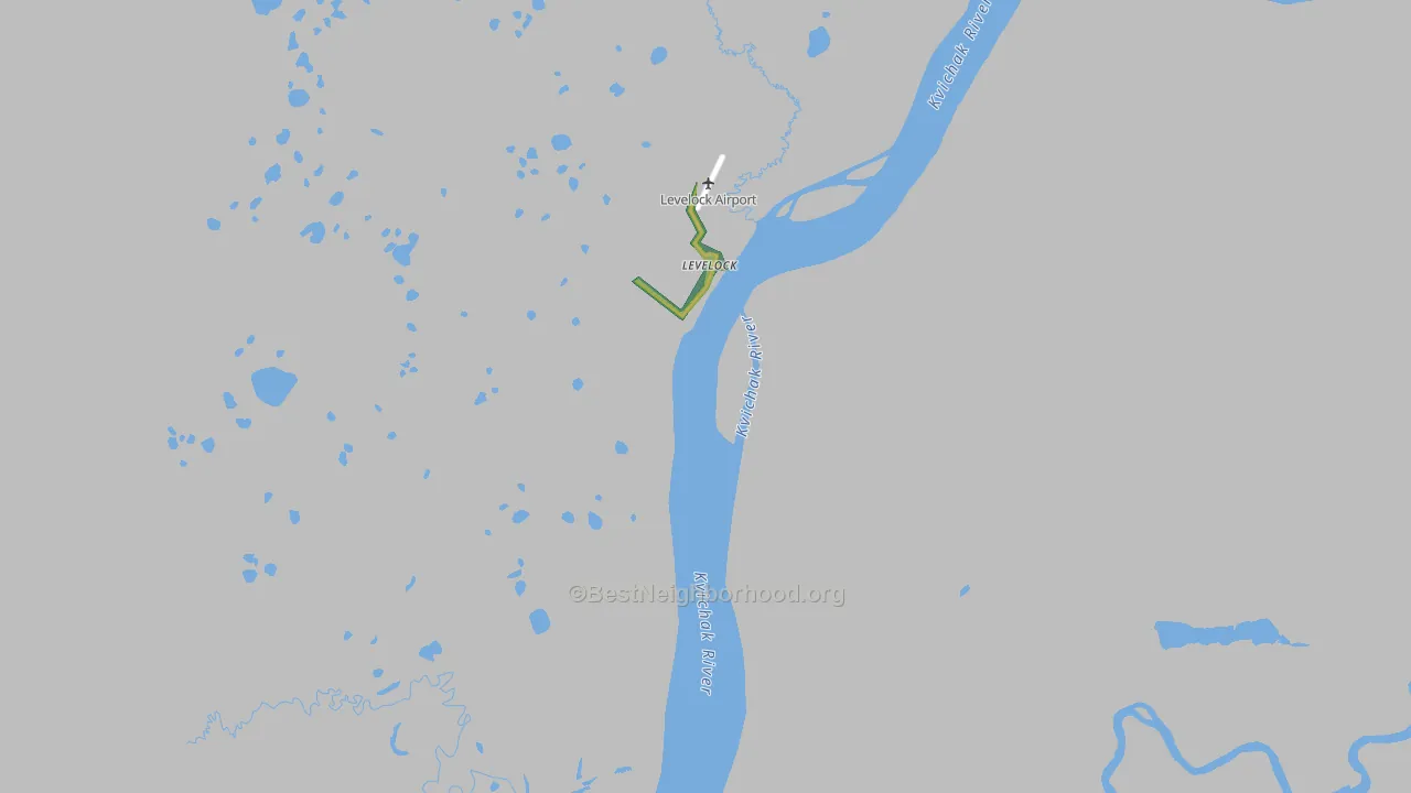 Levelock, AK Map of Noise Levels in Levelock