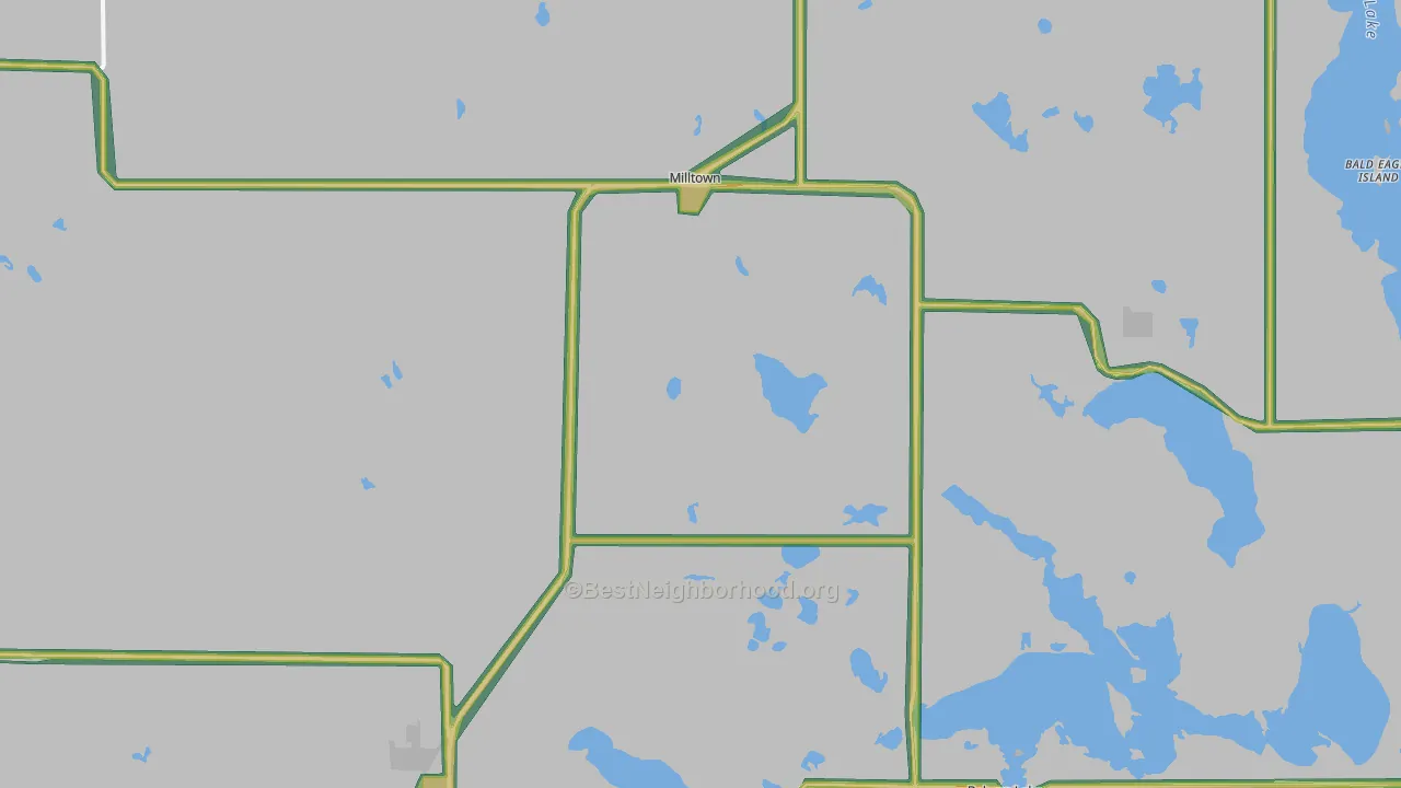 Lewis, WI Map of Noise Levels in Lewis