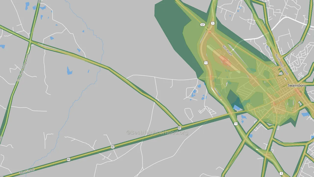 Lexsy, GA Map of Noise Levels in Lexsy
