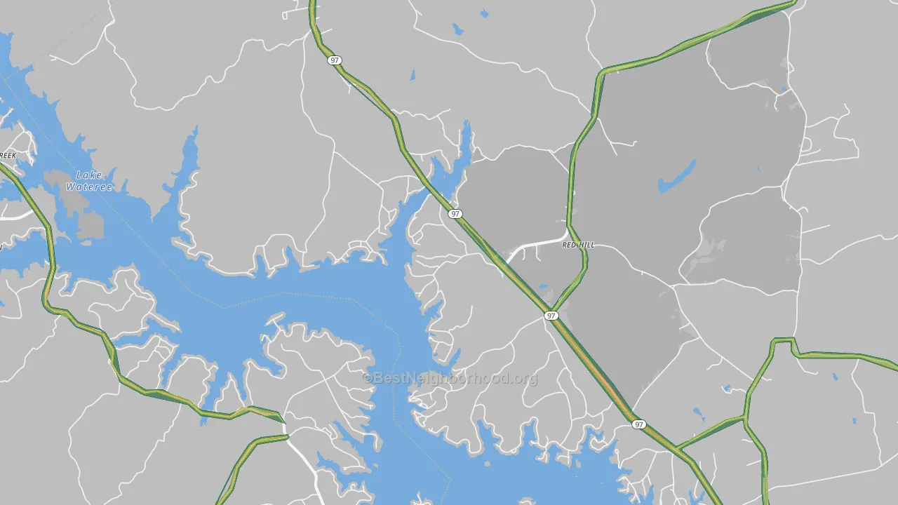 Liberty Hill, SC Map of Noise Levels in Liberty Hill