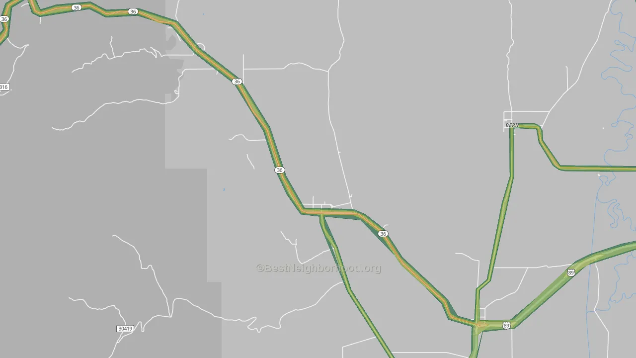 Liberty, ID Map of Noise Levels in Liberty
