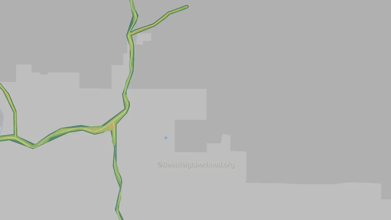 Liberty, WA Map of Noise Levels in Liberty