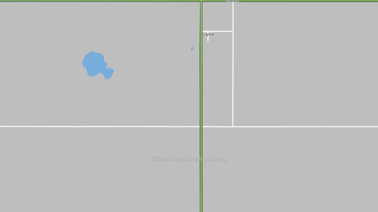 Lignite, ND Map of Noise Levels in Lignite