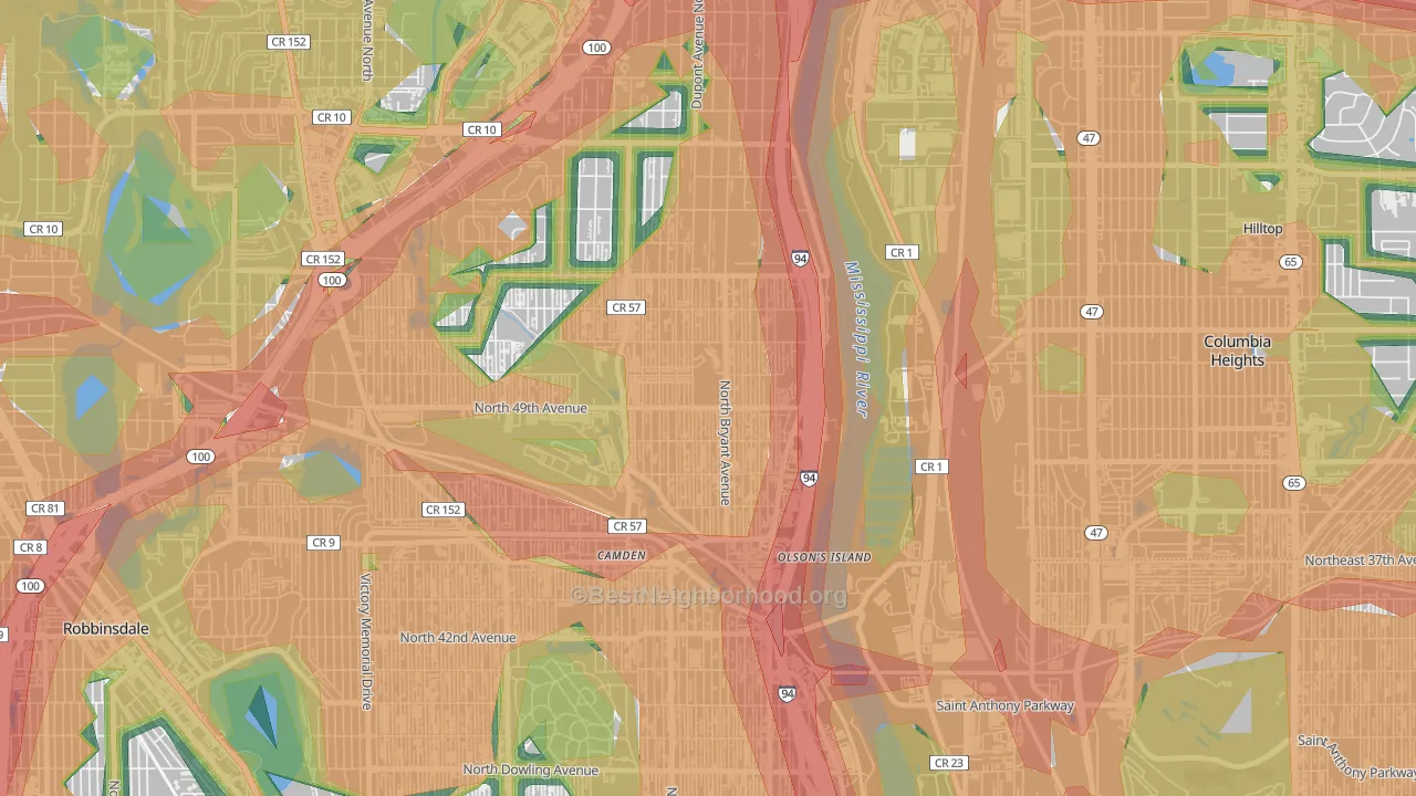 Lind-Bohanon, Minneapolis, MN Map of Noise Levels in Lind-Bohanon