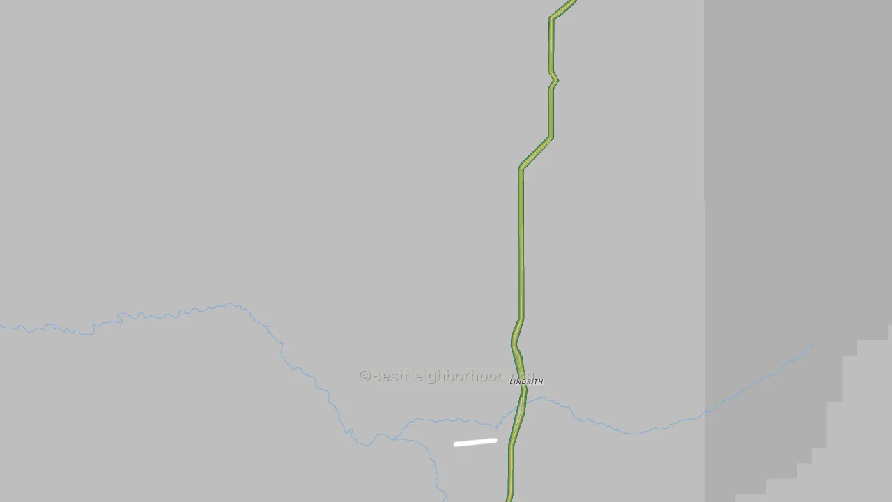 Lindrith, NM Map of Noise Levels in Lindrith
