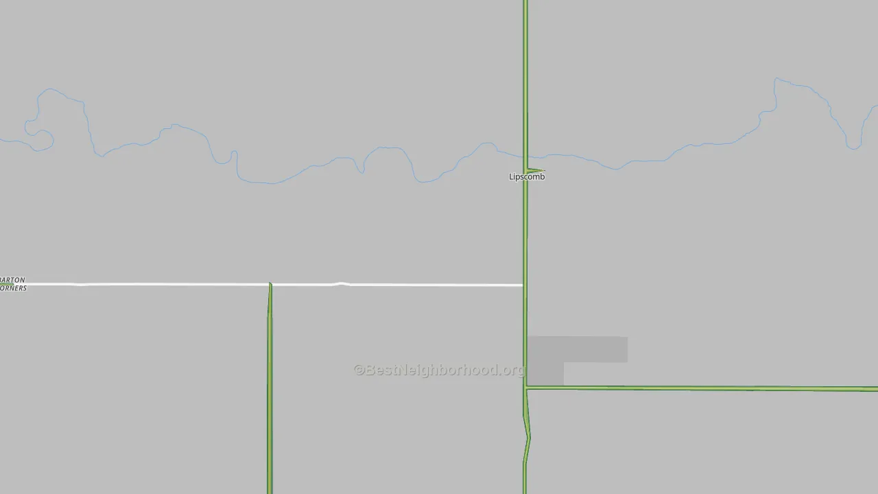 Lipscomb, TX Map of Noise Levels in Lipscomb
