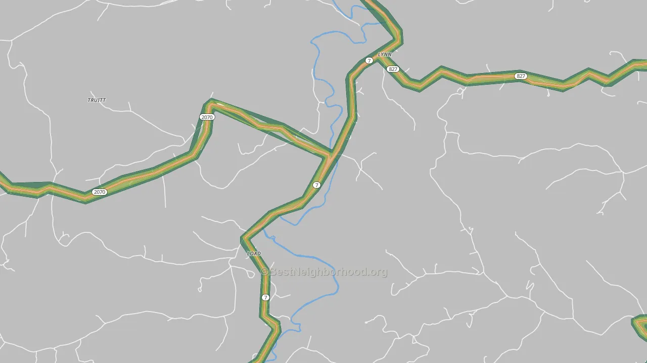 Load, KY Map of Noise Levels in Load