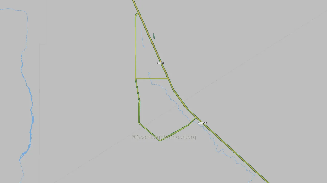 Lobo, TX Map of Noise Levels in Lobo