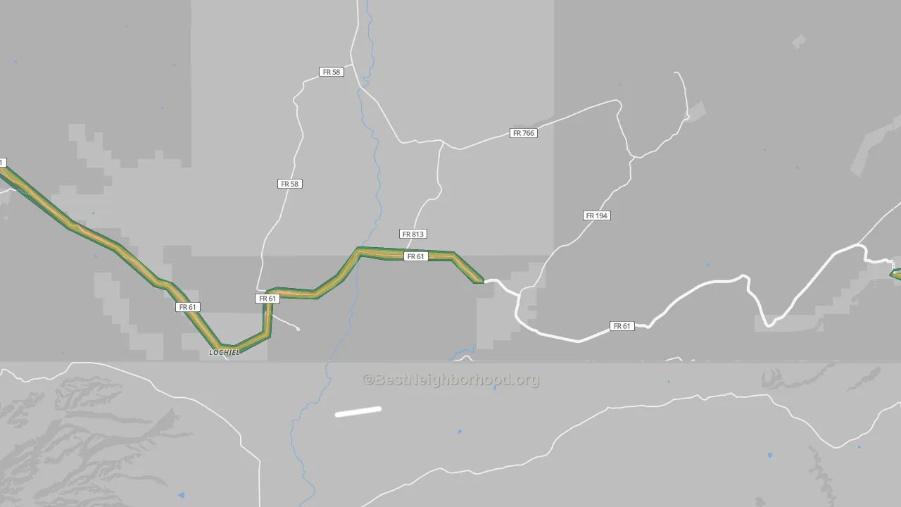 Lochiel, AZ Map of Noise Levels in Lochiel