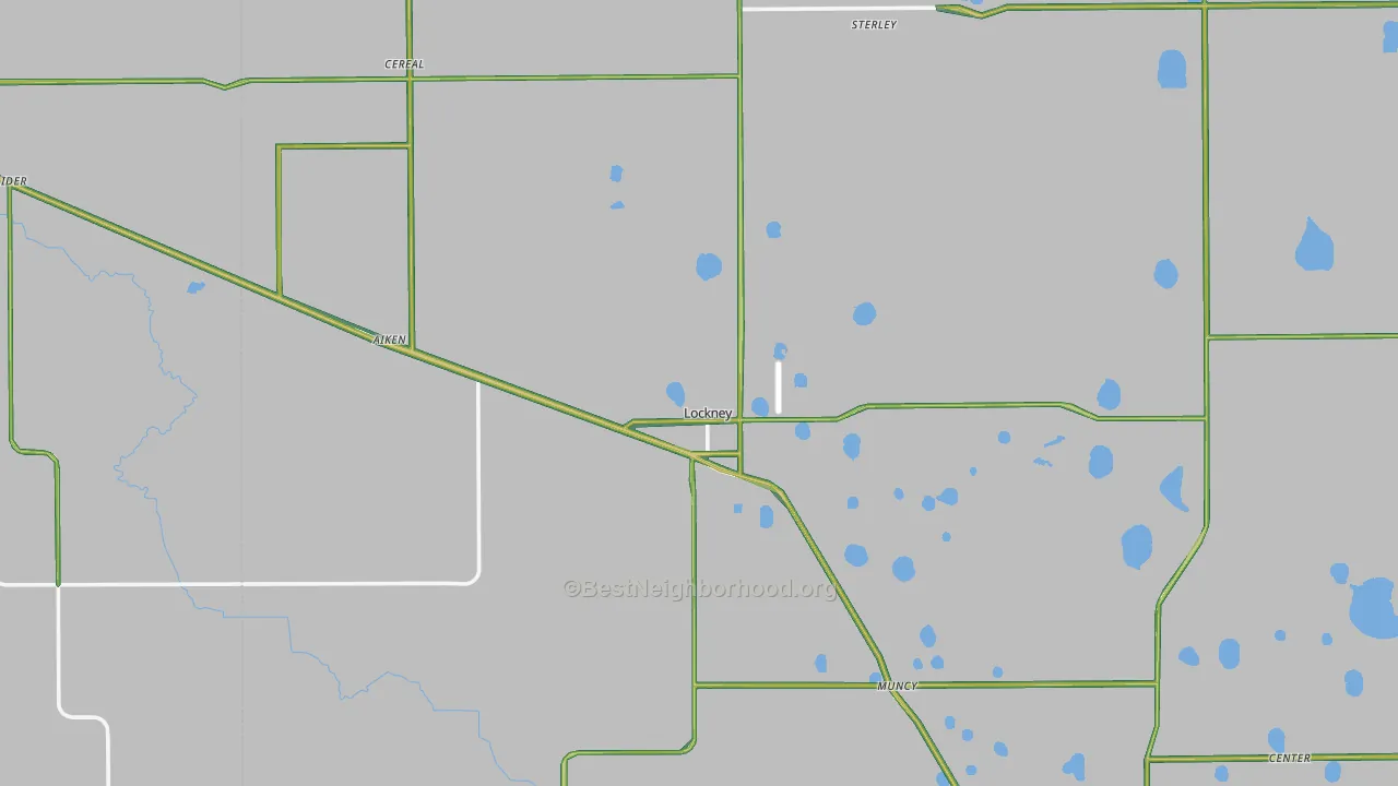 Lockney, TX Map of Noise Levels in Lockney