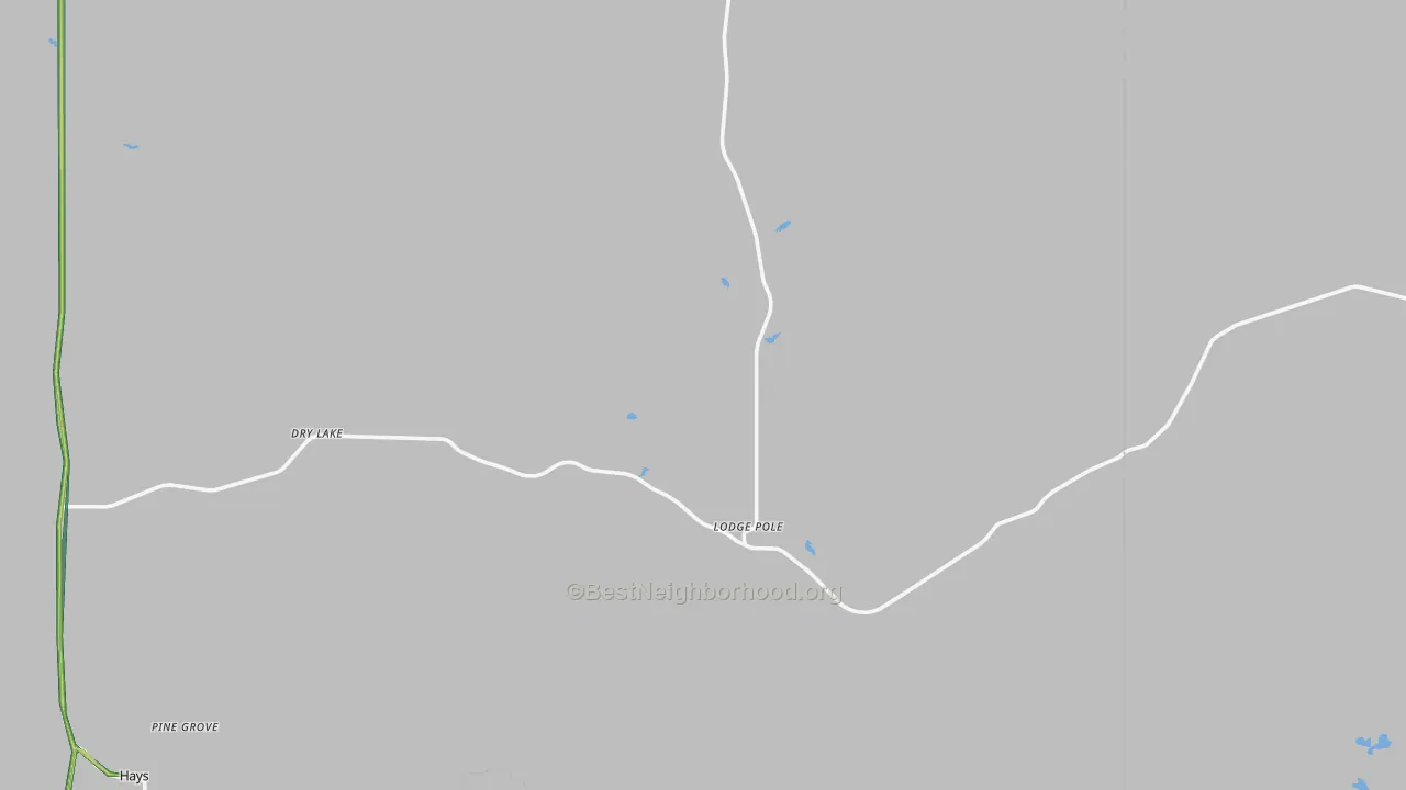 Lodge Pole, MT Map of Noise Levels in Lodge Pole