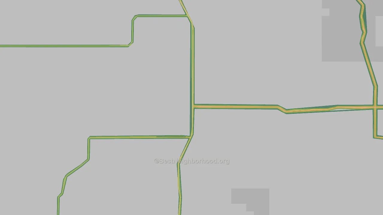 Lodgepole, SD Map of Noise Levels in Lodgepole
