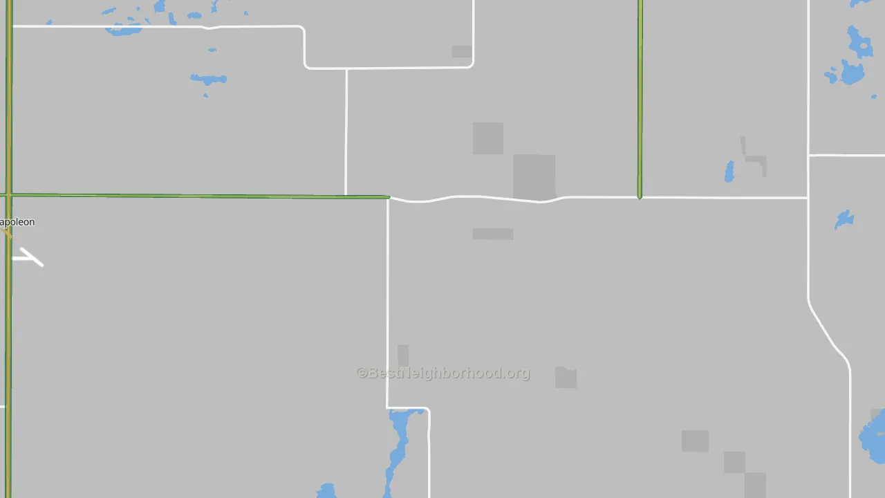 Logan County, ND Map of Noise Levels in Logan County
