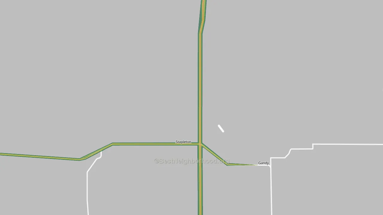 Logan County, NE Map of Noise Levels in Logan County
