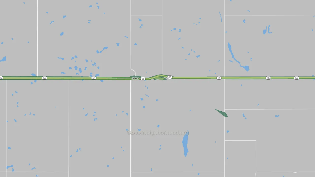 Loma, ND Map of Noise Levels in Loma