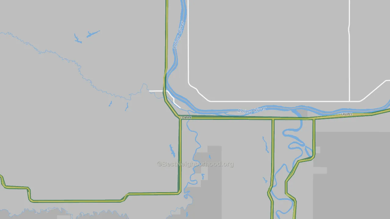 Loman, MN Map of Noise Levels in Loman