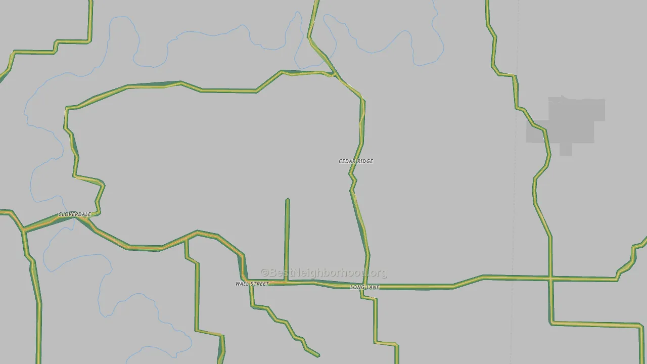 Long Lane, MO Map of Noise Levels in Long Lane