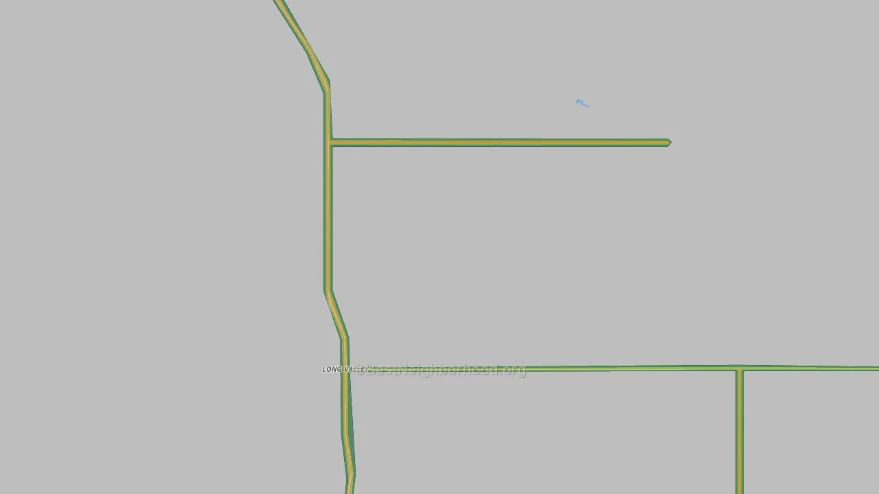 Long Valley, SD Map of Noise Levels in Long Valley