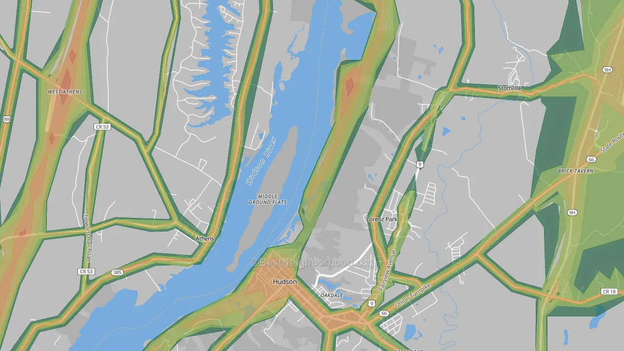 Lorenz Park, NY Map of Noise Levels in Lorenz Park