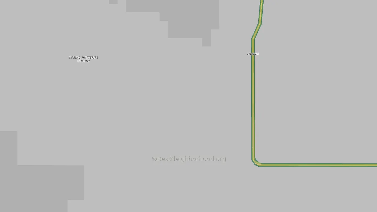 Loring, MT Map of Noise Levels in Loring