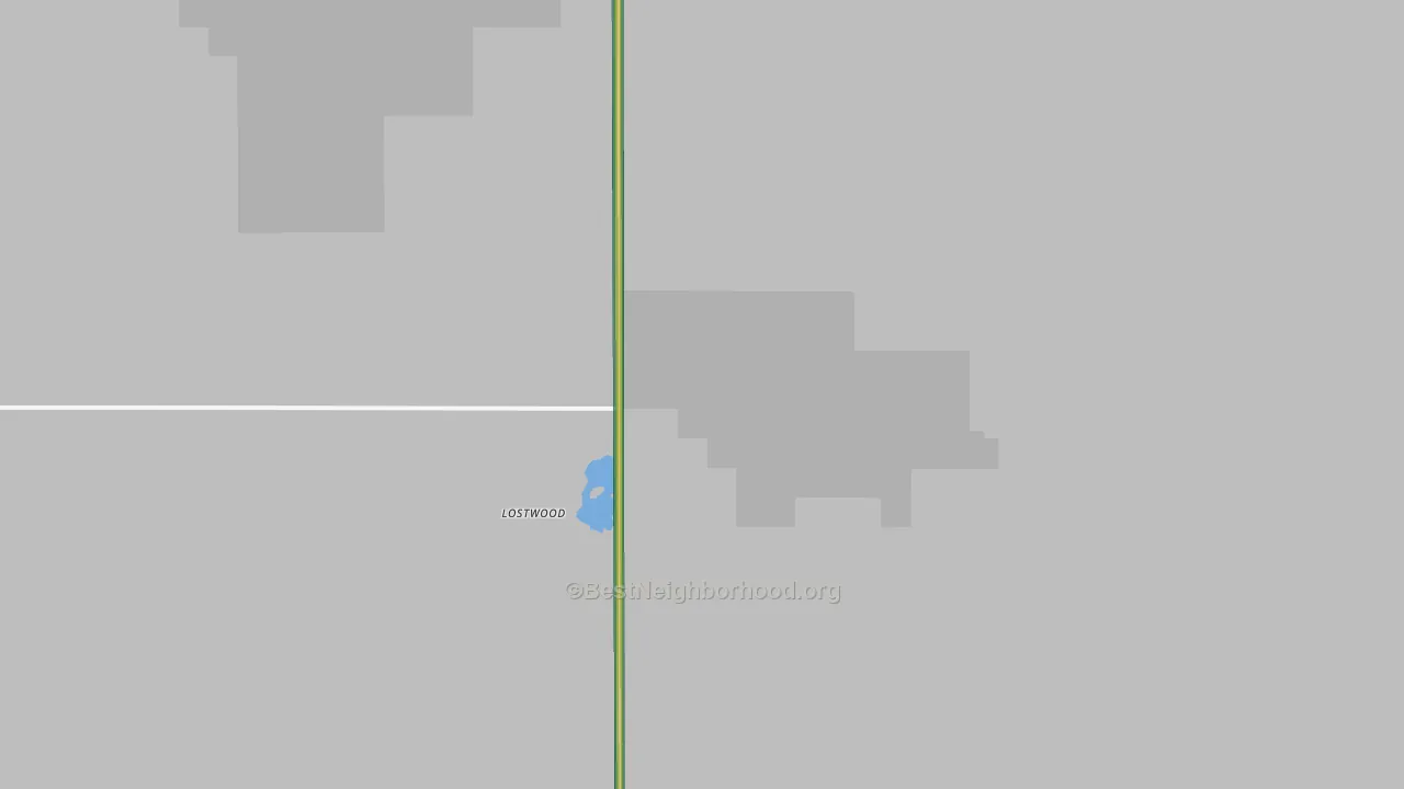 Lostwood, ND Map of Noise Levels in Lostwood