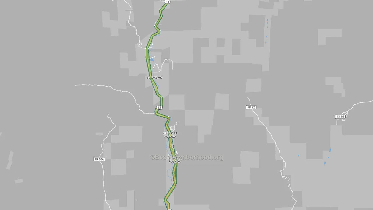 Lower La Posada, NM Map of Noise Levels in Lower La Posada
