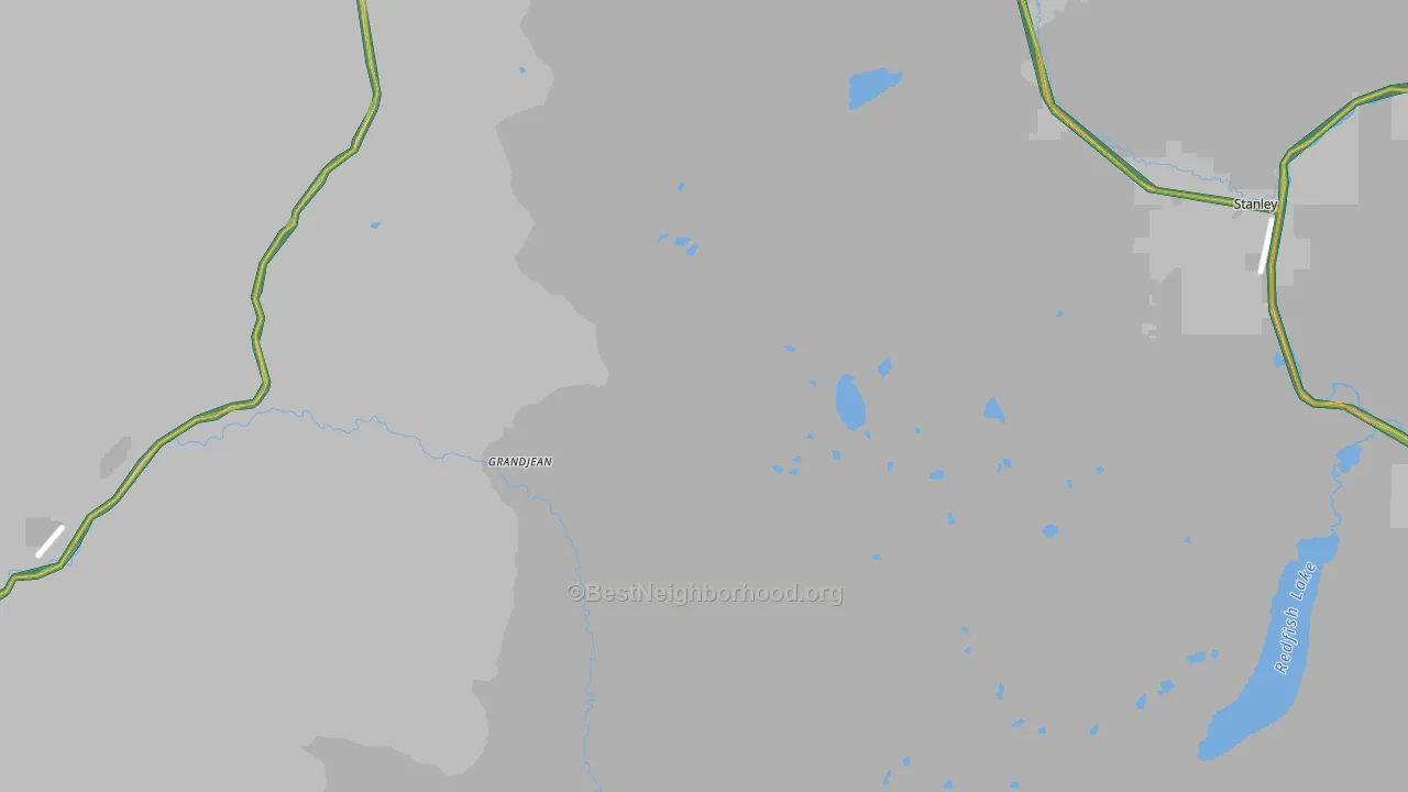 Lower Stanley, ID Map of Noise Levels in Lower Stanley