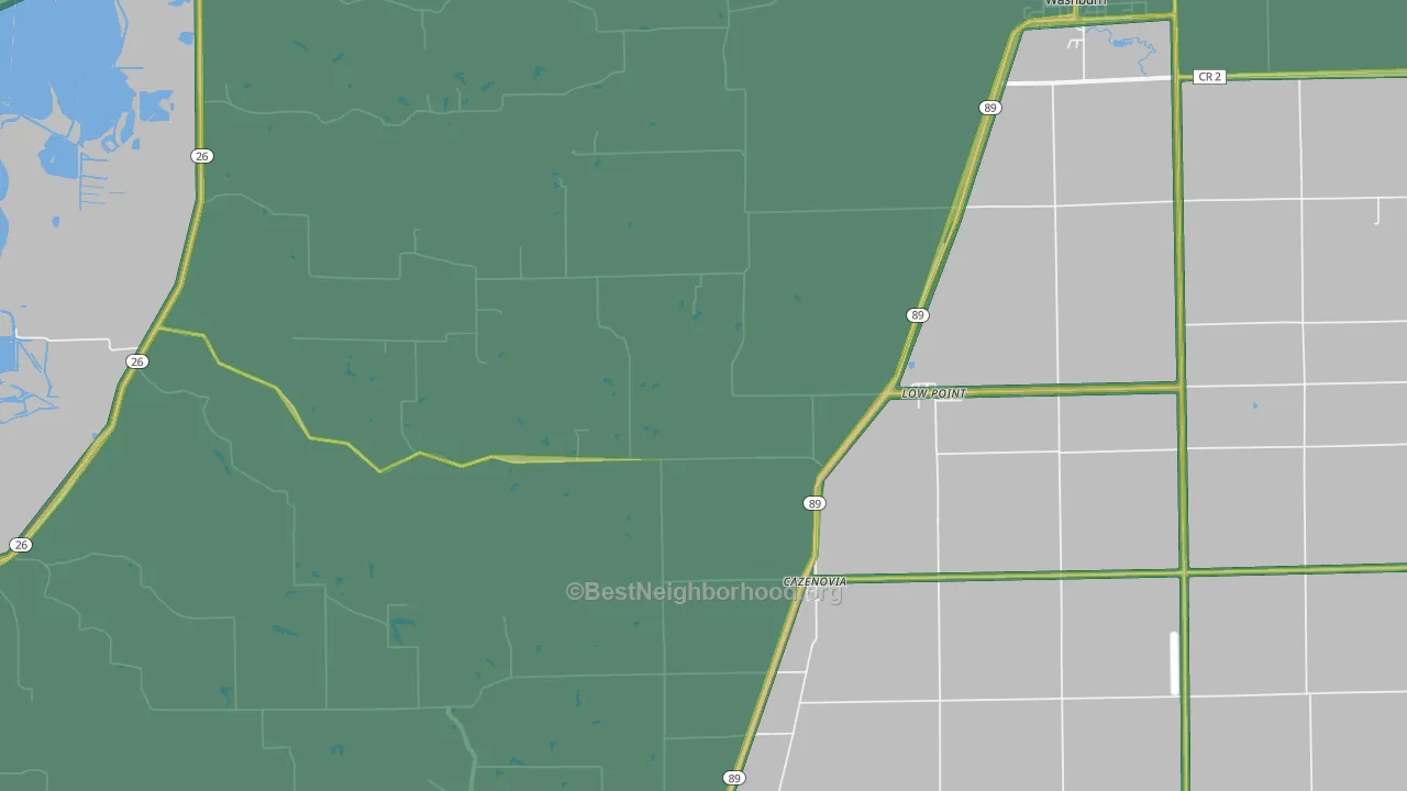 Lowpoint, IL Map of Noise Levels in Lowpoint