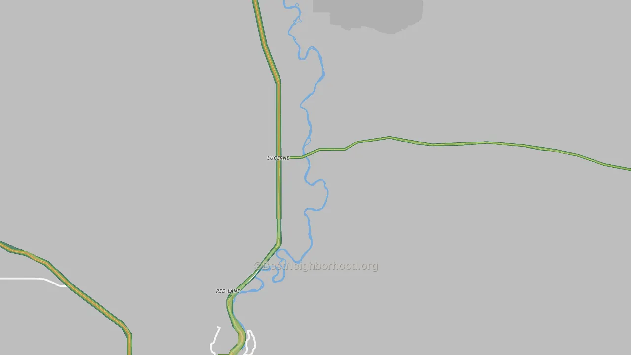 Lucerne, WY Map of Noise Levels in Lucerne