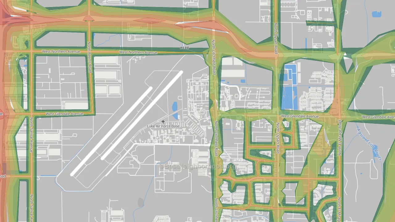 Luke Afb, AZ Map of Noise Levels in Luke Afb